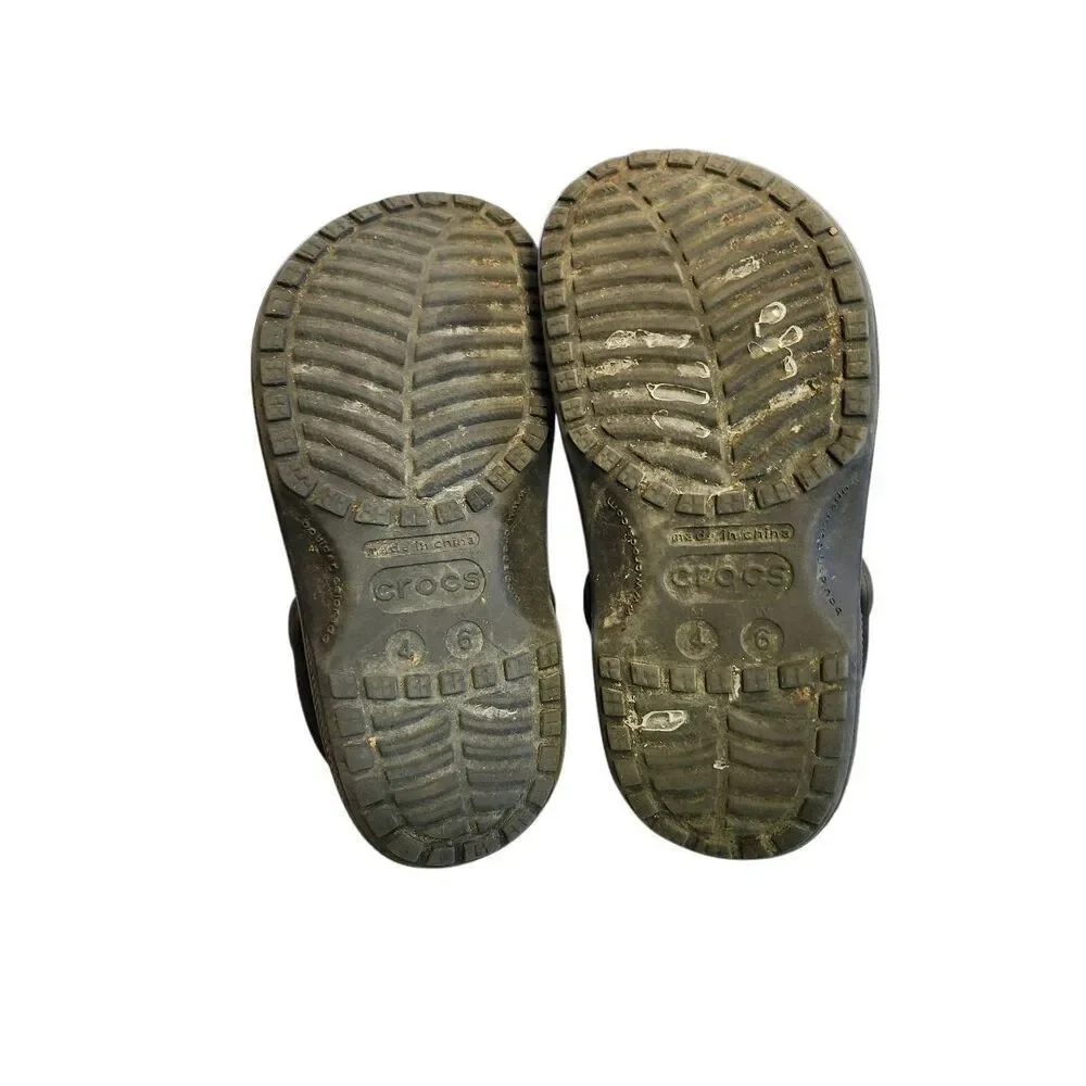 Crocs Slip On Clogs Gray Unisex Mens Size 4 Womens 6